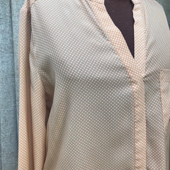Cynthia Rowley peach pattern blouse - Picture 3 of 4